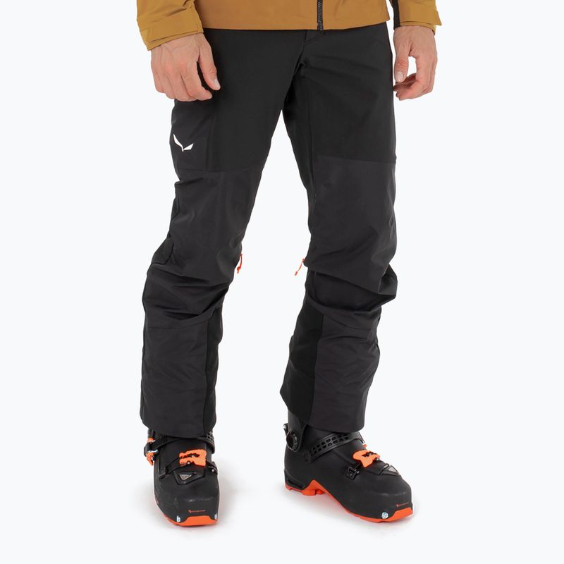 Herren Salewa Sella Dst Hyb Skihose schwarz out