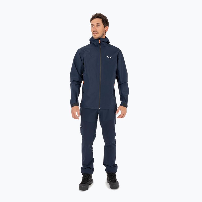 Herren-Regenjacke Salewa Puez Aqua 4 PTX 2.5L navy blazer/0910 2