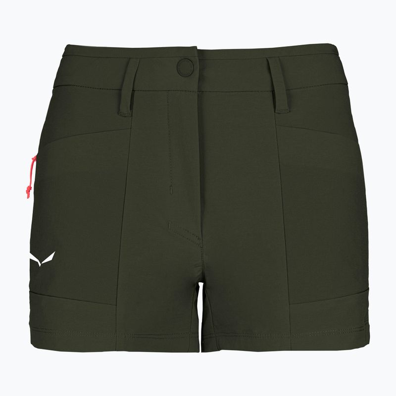 Trekking Shorts Damen Salewa Puez DST Cargo dark olive