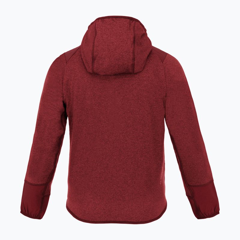 Trekking Sweatshirt Hoodie Kinder Salewa Agner Melange PL FZ Hoody syrah 2