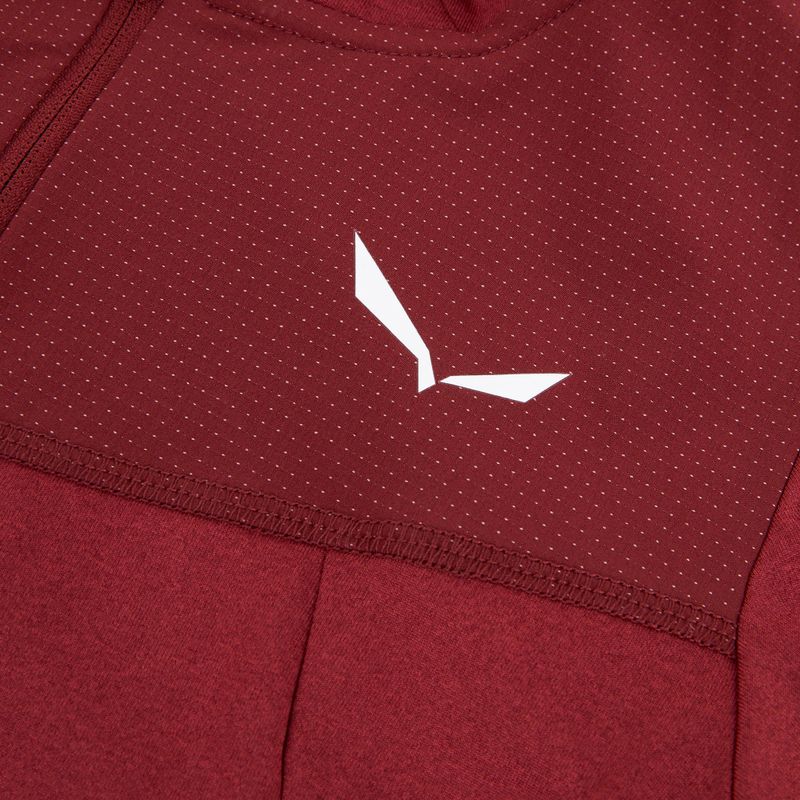 Trekking Sweatshirt Hoodie Kinder Salewa Agner Melange PL FZ Hoody syrah 3