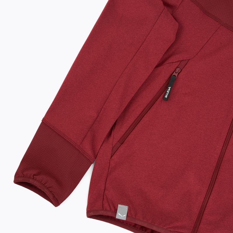 Trekking Sweatshirt Hoodie Kinder Salewa Agner Melange PL FZ Hoody syrah 4