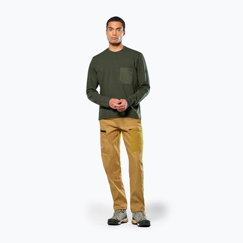 Herrenpullover Salewa Fanes Dry Pullover dunkeloliv 2