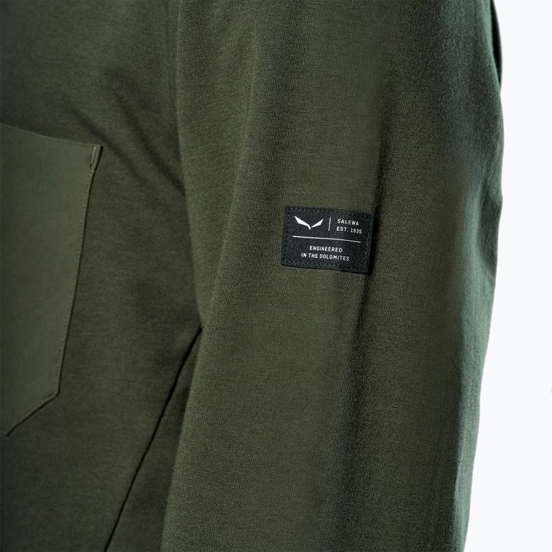 Herrenpullover Salewa Fanes Dry Pullover dunkeloliv 5