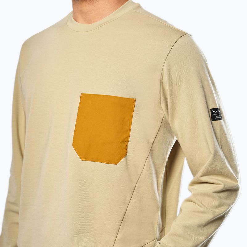 Herrenpullover Salewa Fanes Dry Pullover Quicksand 4