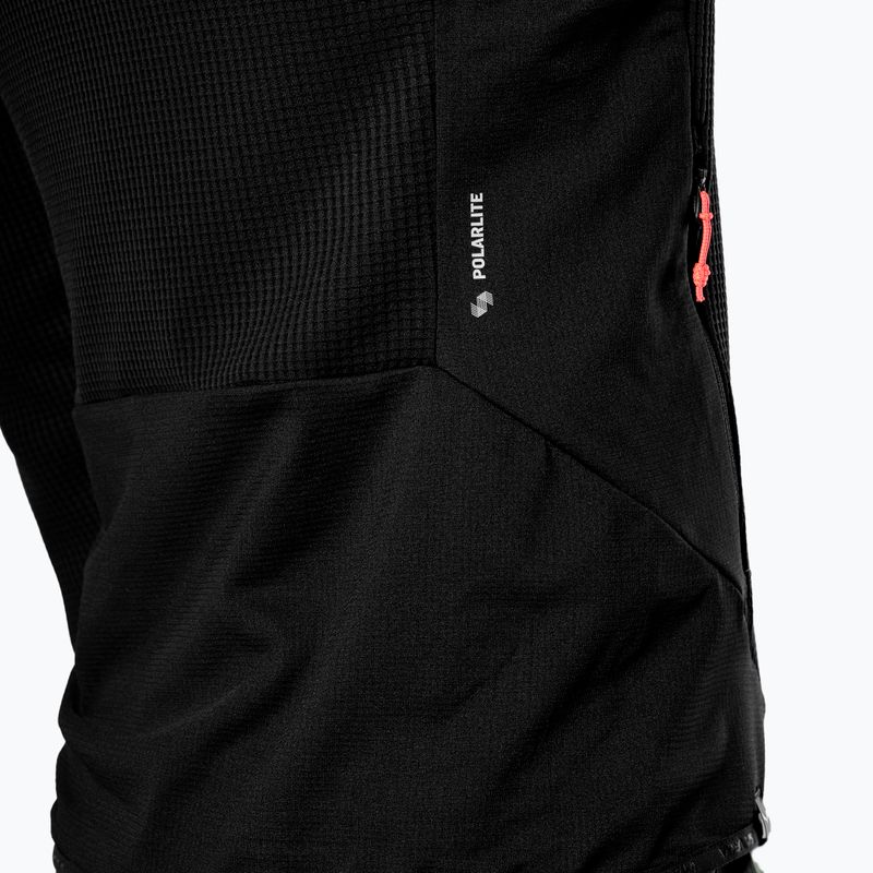 Salewa Herren-Trekking-Sweatshirt Puez Waffle Hyb PL HD schwarz out 6