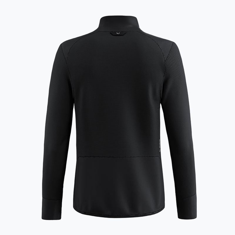 Salewa Herren-Trekking-Sweatshirt Puez Waffle Hyb PL HD schwarz out 8