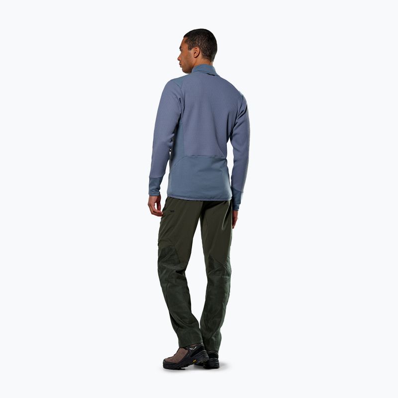Salewa Herren-Trekking-Sweatshirt Puez Waffle Hyb PL HD java blau 3
