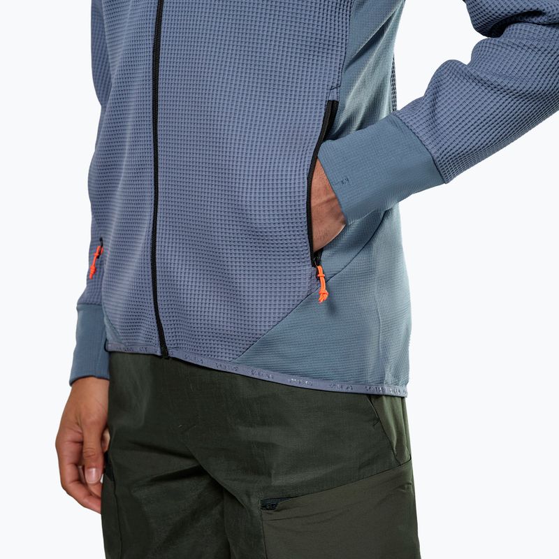 Salewa Herren-Trekking-Sweatshirt Puez Waffle Hyb PL HD java blau 5