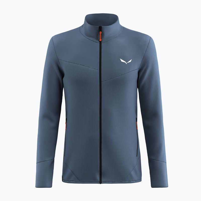 Salewa Herren-Trekking-Sweatshirt Puez Waffle Hyb PL HD java blau 8