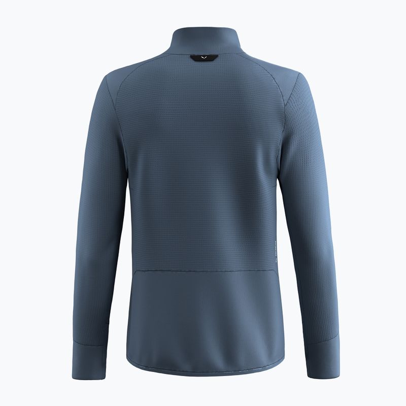 Salewa Herren-Trekking-Sweatshirt Puez Waffle Hyb PL HD java blau 9