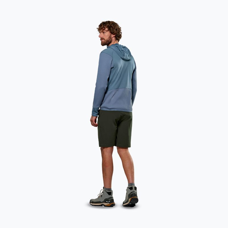Salewa Herren-Trekking-Sweatshirt Puez Waffle Hyb PL HD java blau 3