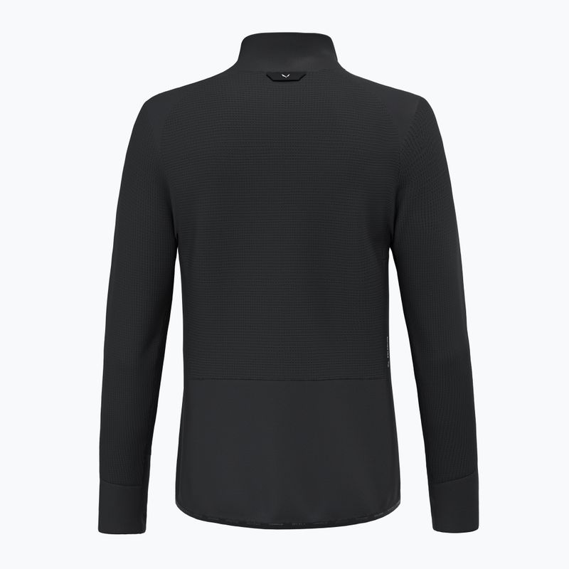 Trekking Sweatshirt Hoodie Herren Salewa Puez Waffle Hyb PL black out 2