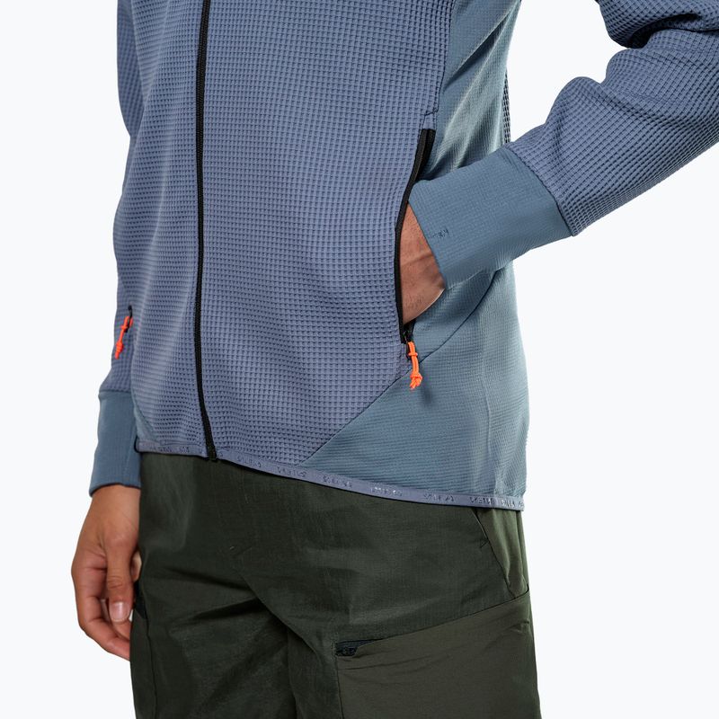 Herren-Trekking-Sweatshirt Salewa Puez Waffle Hyb EN java blau 5
