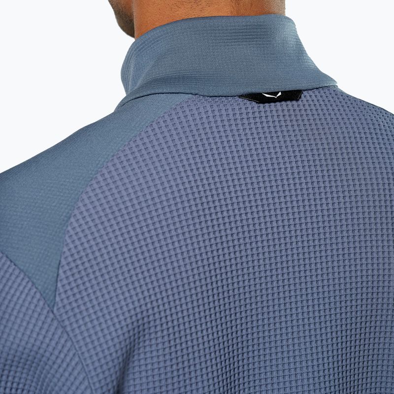 Herren-Trekking-Sweatshirt Salewa Puez Waffle Hyb EN java blau 7