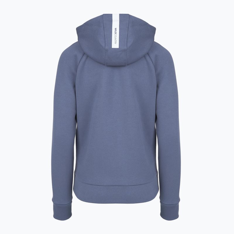 Damen Hoodie Sweatshirt Wild Country Flow 3 ceuse blue 2
