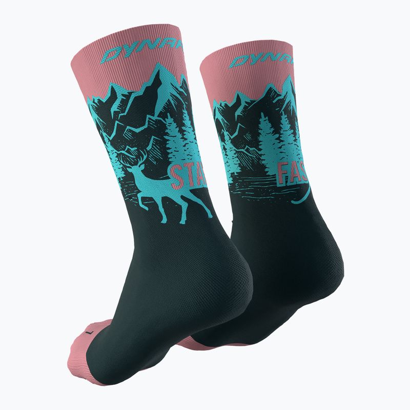 DYNAFIT Stay Fast mokarosa Laufsocken 2