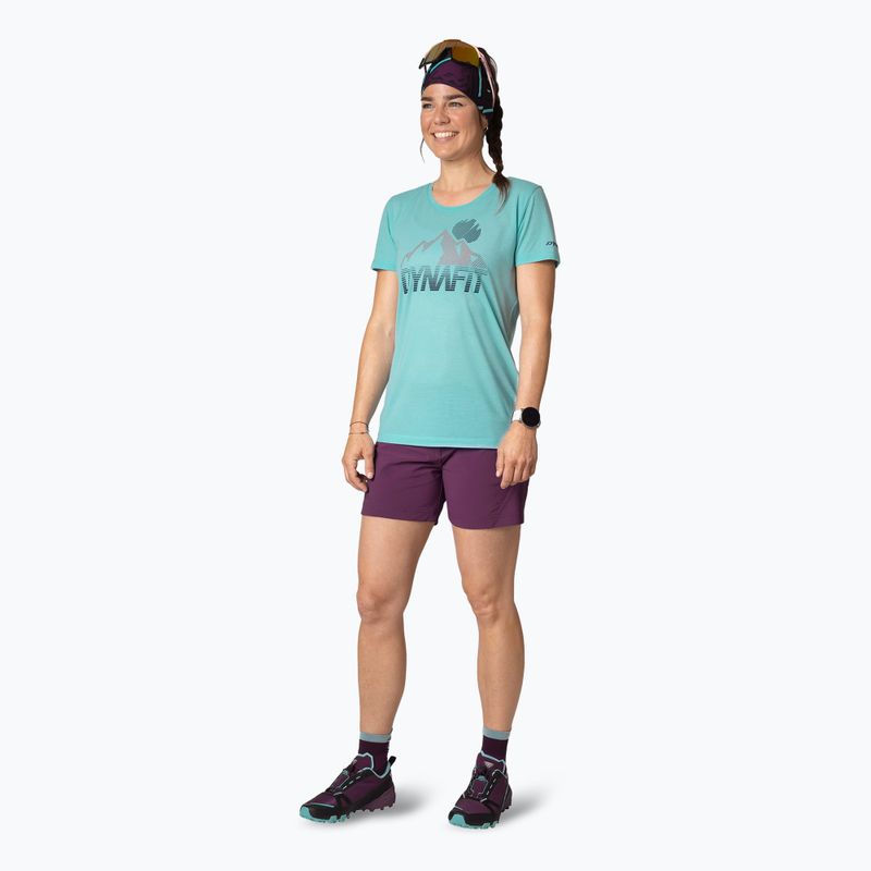DYNAFIT Transalper Graphic SS Damen-Trekking-T-Shirt marineblau 2