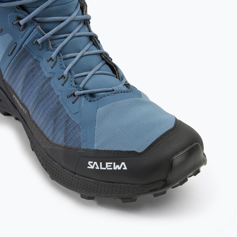 Herren-Trekkingstiefel Salewa Pedroc Pro Mid Ptx java blau/schwarz 7