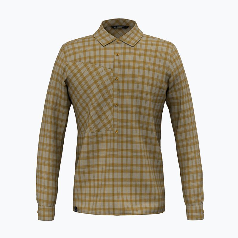 Herren Salewa Fanes Flannel 5PL Hemd Quicksand/Goldbraun