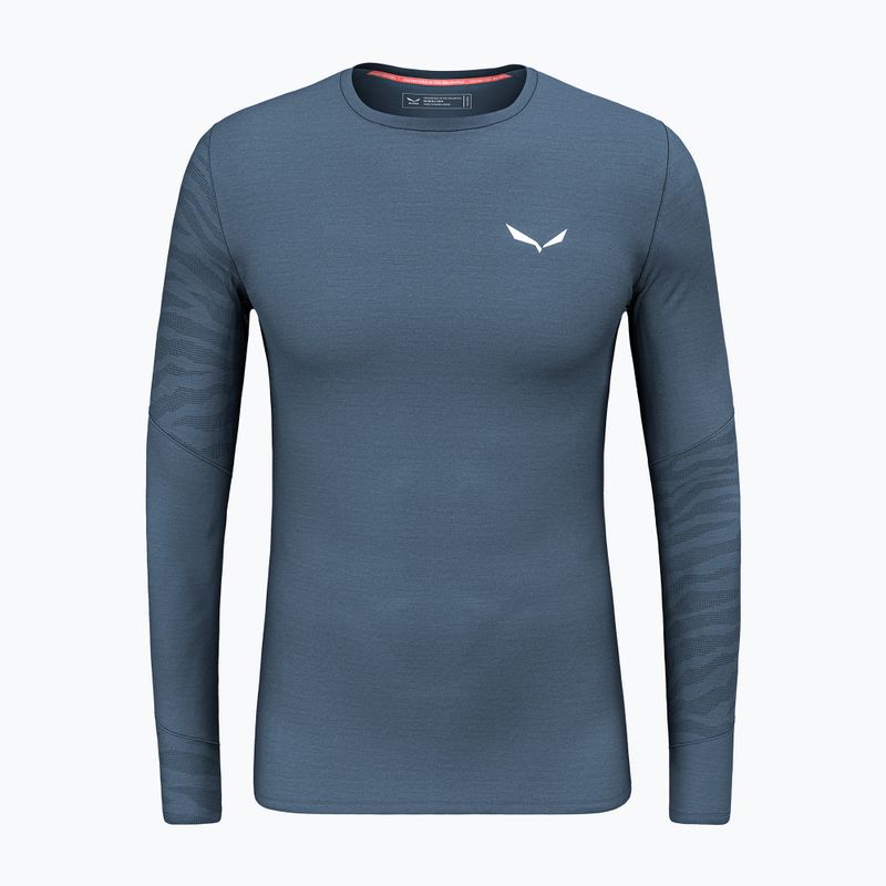 Thermo-Longsleeve Herren Salewa Cristallo Warm AMR dark denim