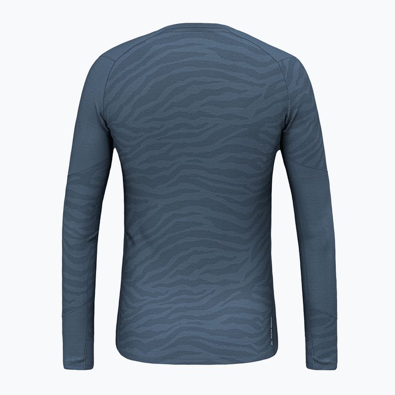 Thermo-Longsleeve Herren Salewa Cristallo Warm AMR dark denim 2