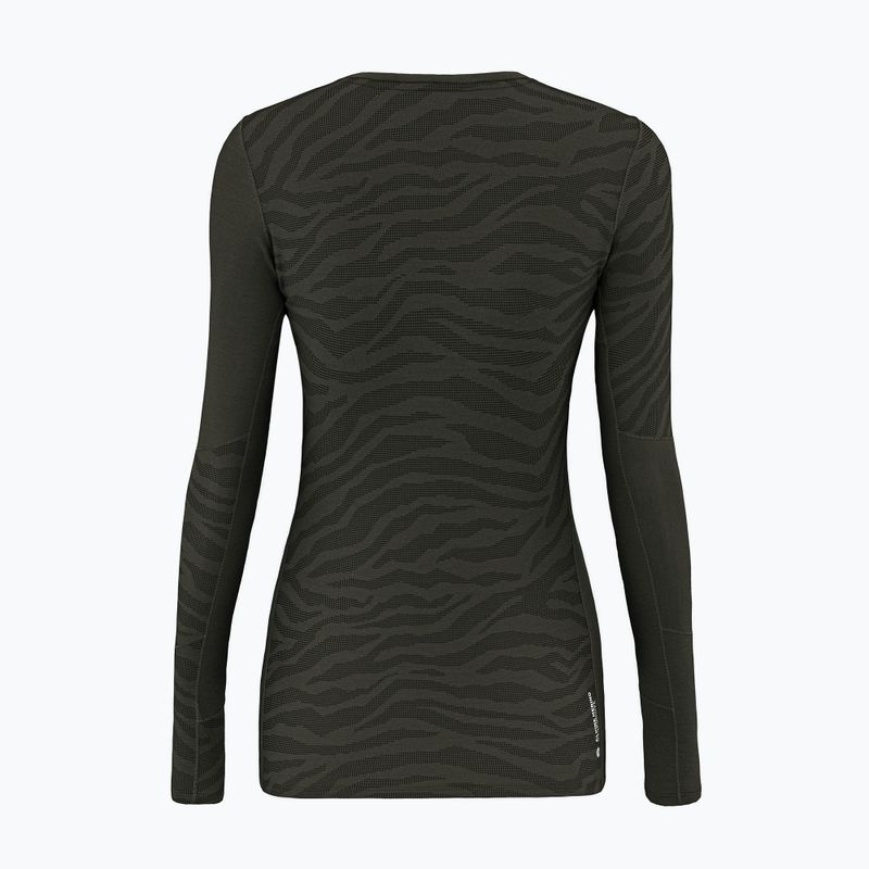 Damen Thermoaktivshirt Salewa Cristallo Warm AMR dark olive 2