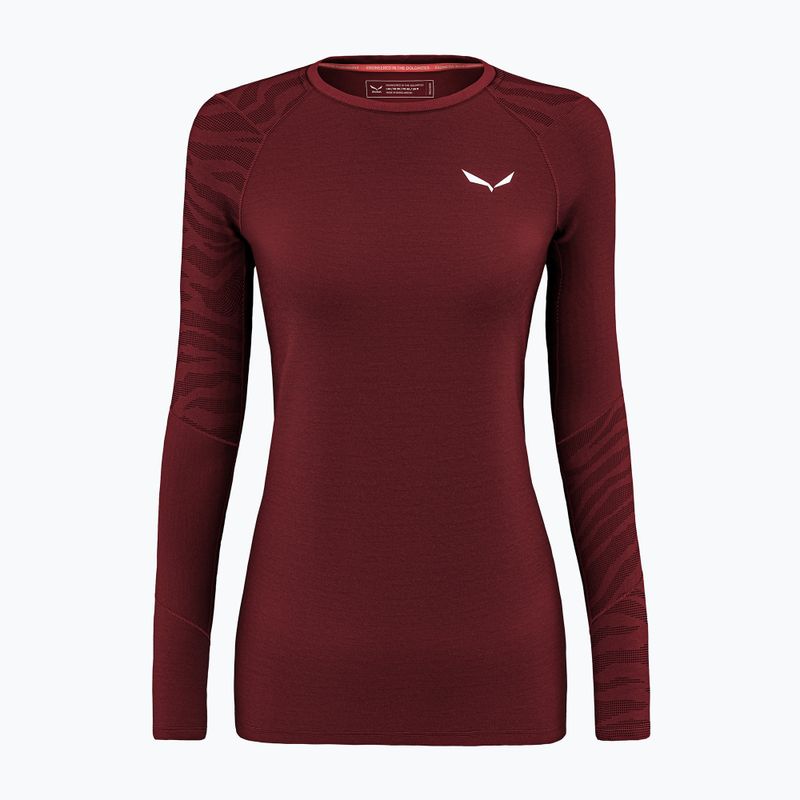 Damen Thermo-Langarmshirt Salewa Cristallo Warm AMR Syrah