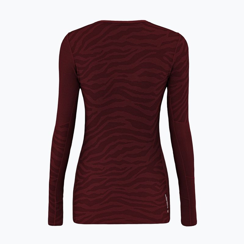 Damen Thermo-Langarmshirt Salewa Cristallo Warm AMR Syrah 2