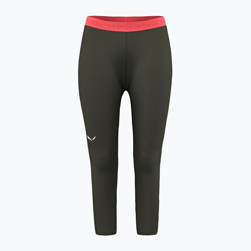 Damen Salewa Cristallo Warm AMR 3/4 Thermohose dunkel oliv