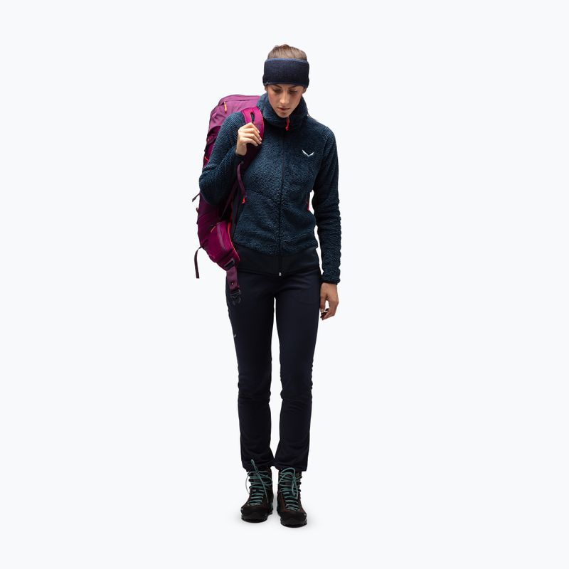 Damen-Trekkingfleece Salewa Tognazza PL dark olive melange 5