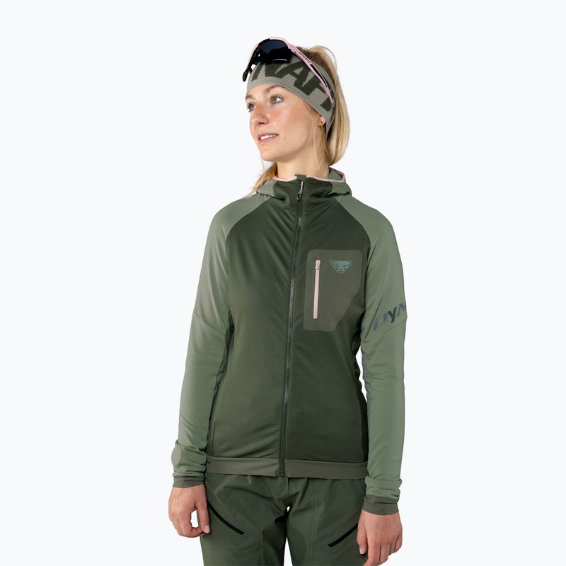 Sweatshrit Tourenski-Hoodie Damen DYNAFIT Radical Polartec sage