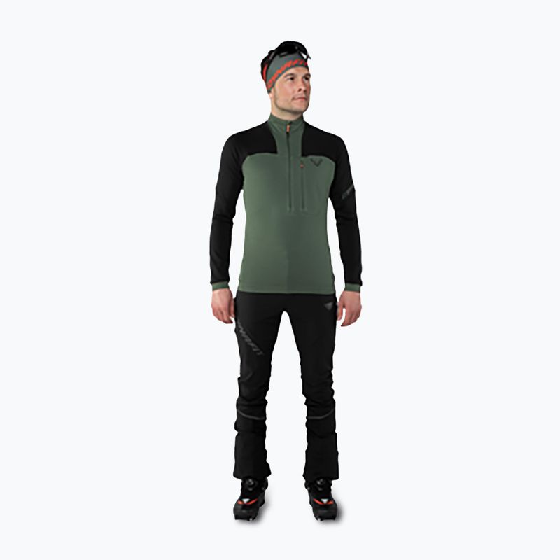 Sweatshrit Hoodie mit Reißverschluss Herren DYNAFIT Speed Polartec 1/2 Zip black out/thyme 2