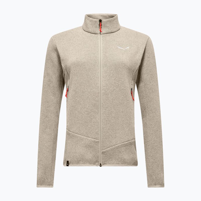 Damen-Trekking-Sweatshirt Salewa Puez Rocca Pl Haferflocken