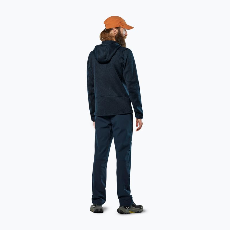 Herren-Trekking-Fleece Salewa Puez Rocca Polarlite Hood navy blazer 3