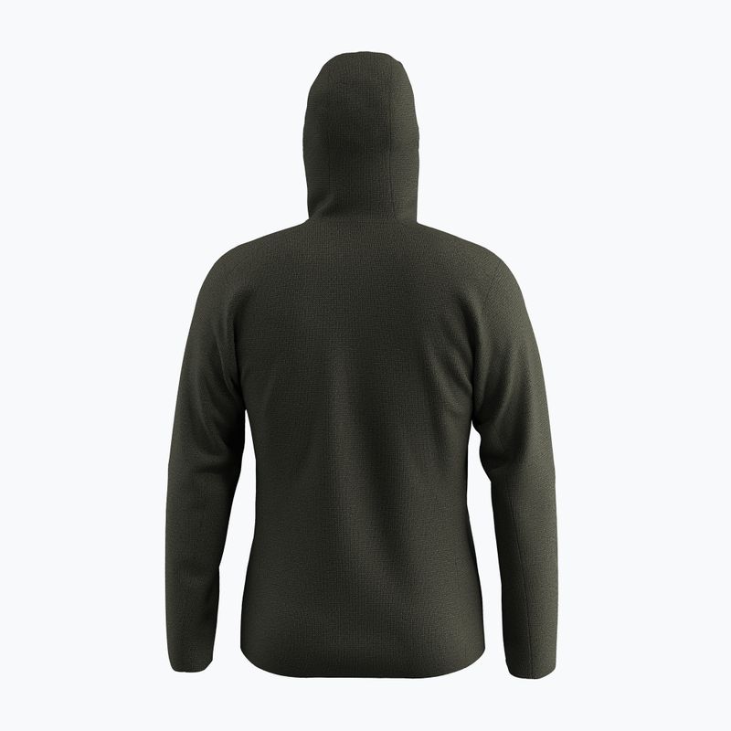 Herren-Trekking-Fleecejacke Salewa Puez Rocca Polarlite Hood dark olive 7