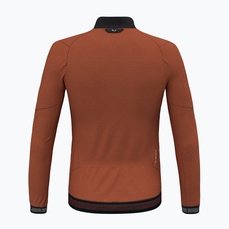 Herren-Trekking-Sweatshirt Salewa Pedroc PL 2 bombay braun 2