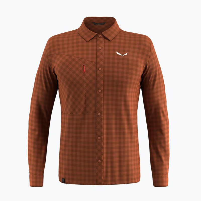 Herren Salewa Puez Dry L/S Hemd bombay braun