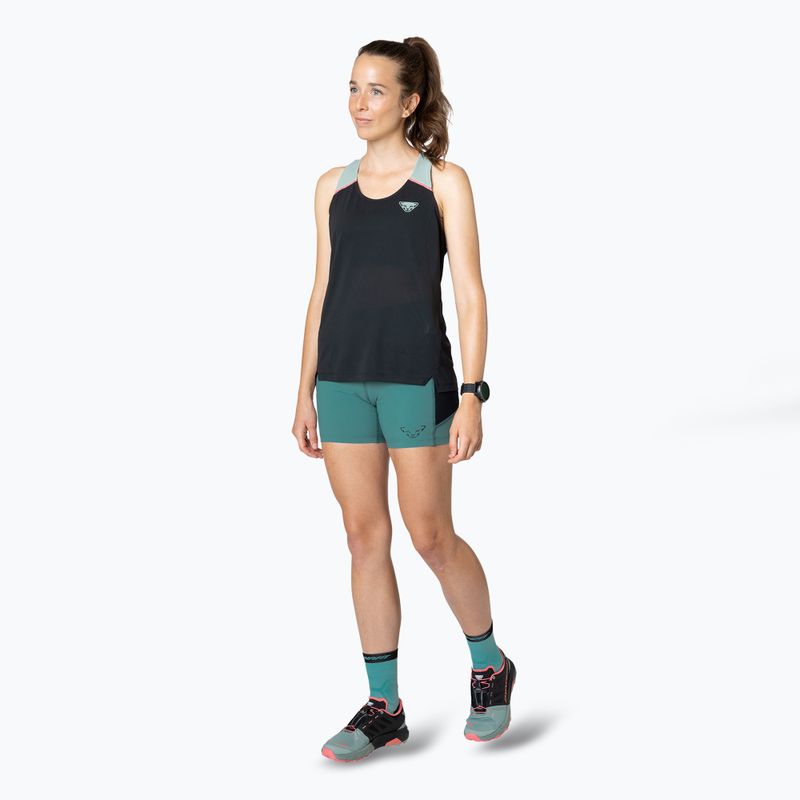 Women's DYNAFIT Sky Tank Laufshirt schwarz aus Jadelite 3