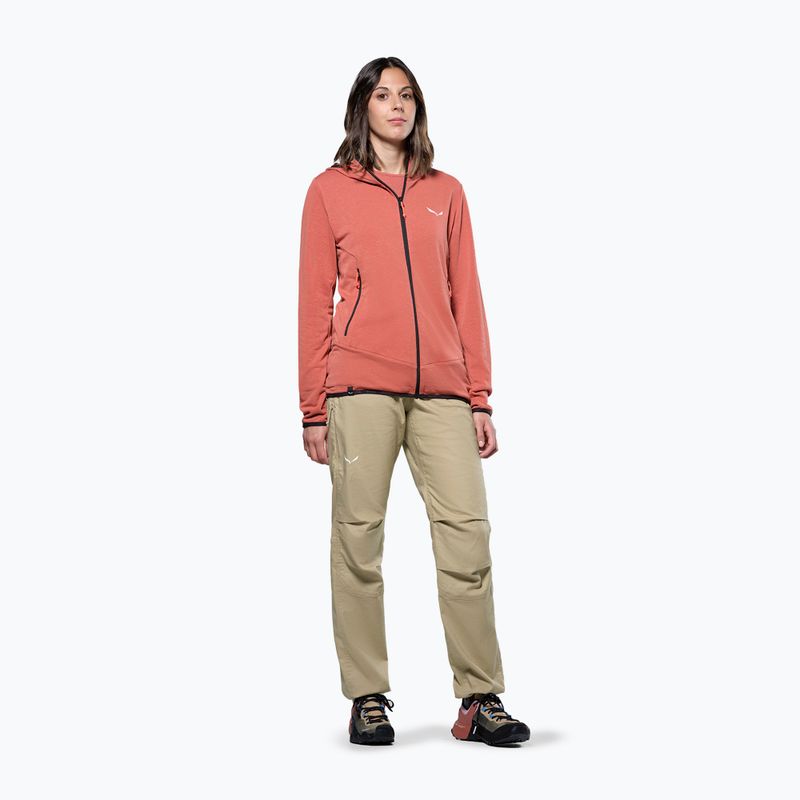 Salewa Frauen Trekking-Sweatshirt Agner Hanf 2 Hooded etruscan rot 2