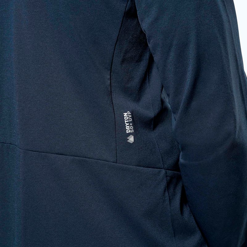 Herren-Trekking-Sweatshirt Salewa Puez Sun Hoodie navy Blazer 5