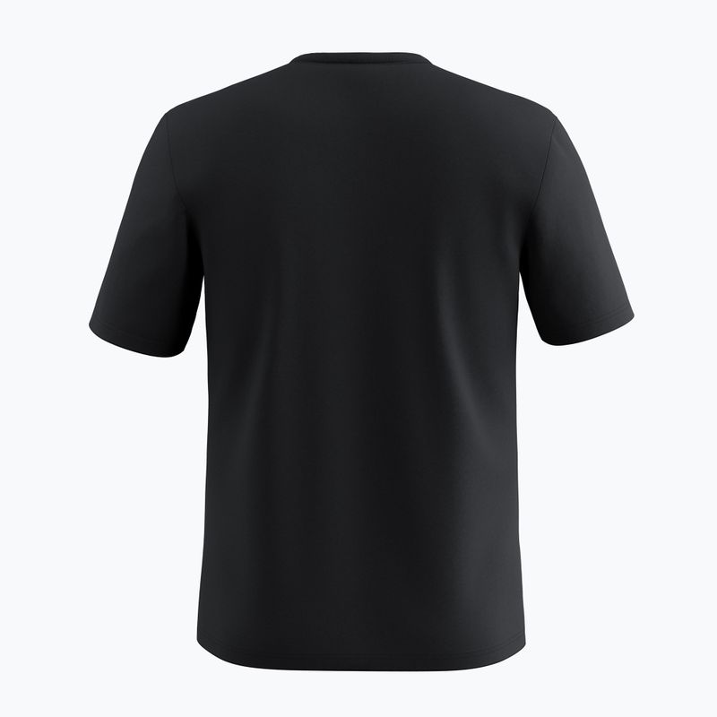 Herren Salewa Eagle Geometrisches T-Shirt schwarz out 2