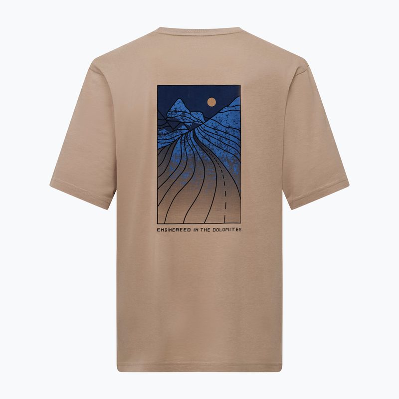 Herren Salewa Eagle Sonnenuntergang Loose Treibsand T-Shirt 2