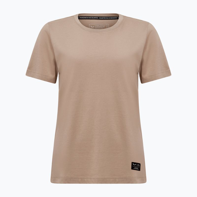 Damen Salewa Eagle Logo Patch 7180 quicksand T-Shirt