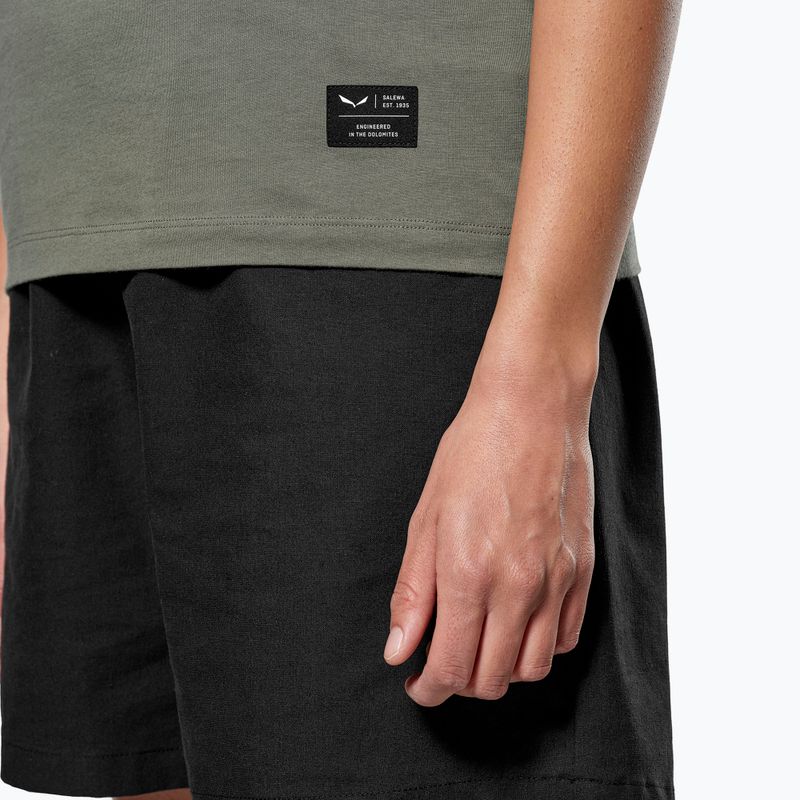 Damen-T-Shirt Salewa Eagle Logo Patch 5A50 verblasst grün 4