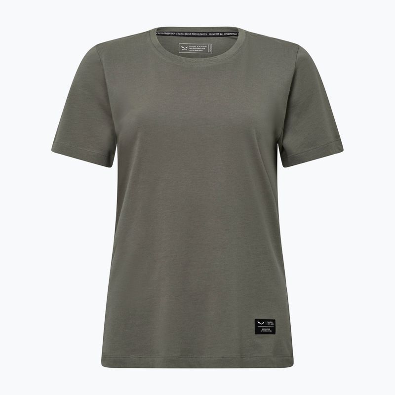 Damen-T-Shirt Salewa Eagle Logo Patch 5A50 verblasst grün 5