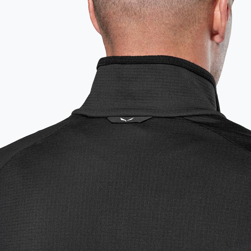 Herren-Trekkingsweatshirt Salewa Puez Cammio Polarlite Half Zip Black Out 5