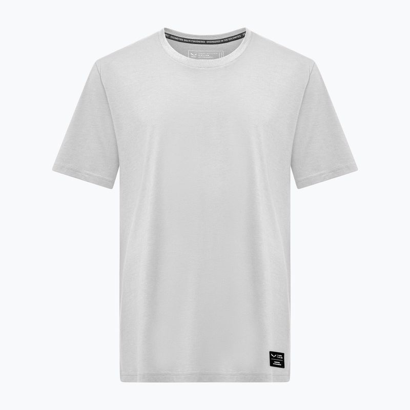 Herren Salewa Eagle Logo Patch T-shirt 0060 optisch weiß
