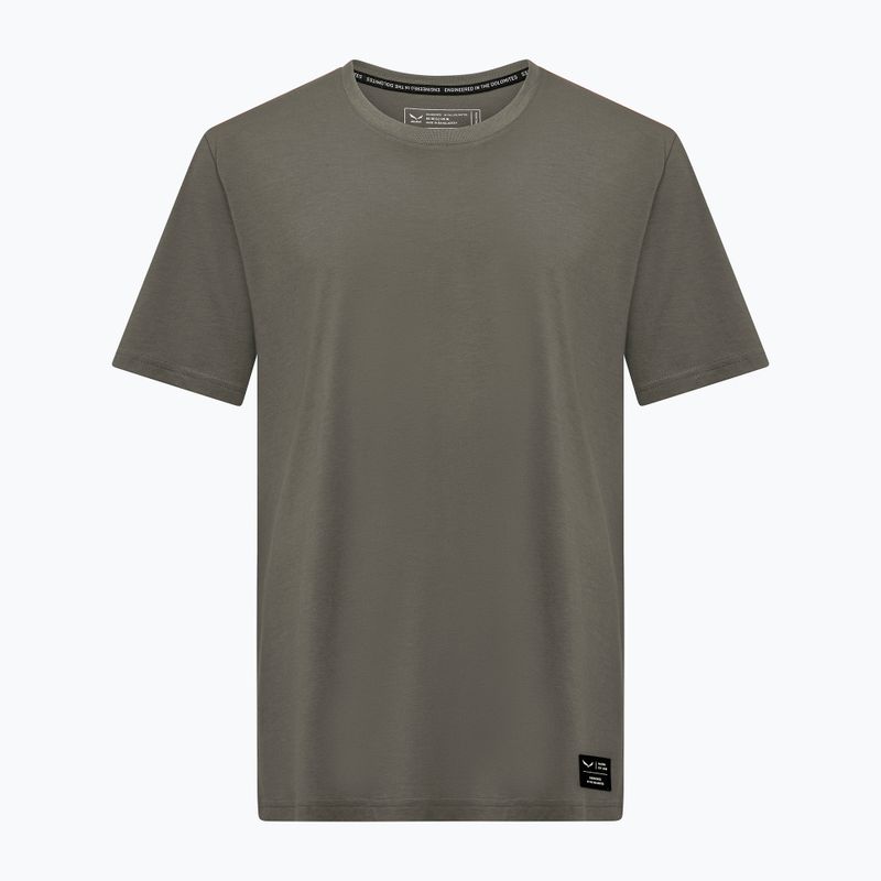 Herren Salewa Eagle Logo Patch T-shirt 5A50 verblasst grün