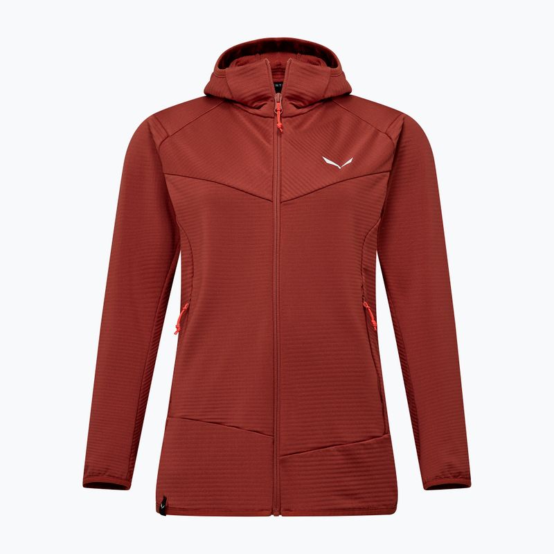 Damen-Trekking-Sweatshirt Salewa Puez Altavia PL HD etruskisch rot 6